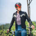 Chaqueta de ciclismo de viento ligero de equipo profesional